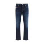Blue Cotton Relaxed Fit Jeans