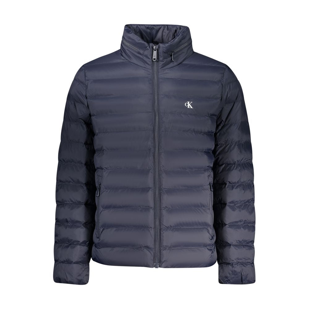 Blu Poliammide Men's Jacket