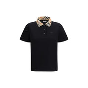 Black Cotton Polo Shirt