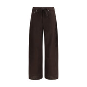 Brown Linen Casual Pants