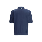 Blue Cotton Polo Shirt