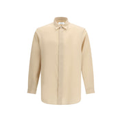 Beige Tencel Dress Shirt
