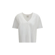 White Cotton Long Sleeve T-Shirt