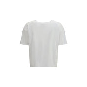 White Cotton Long Sleeve T-Shirt