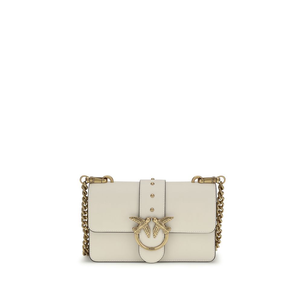 Beige Calf Leather Bos Taurus Shoulder Bag