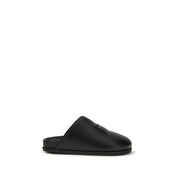 Black Calf Leather Bos Taurus Mules