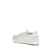 White Calf Leather Bos Taurus Low Top Sneakers