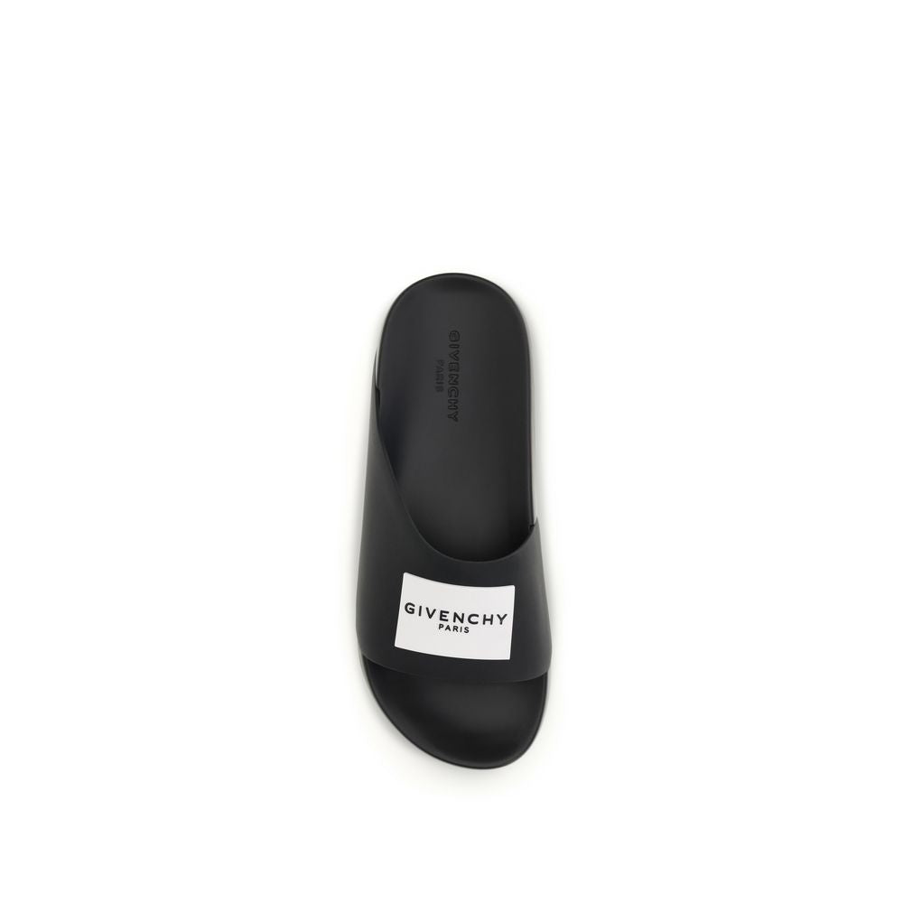Black Rubber Slippers