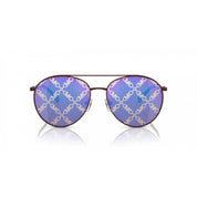 Brown Metal Sunglasses