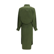 Bicolor Cotton Casual Dress