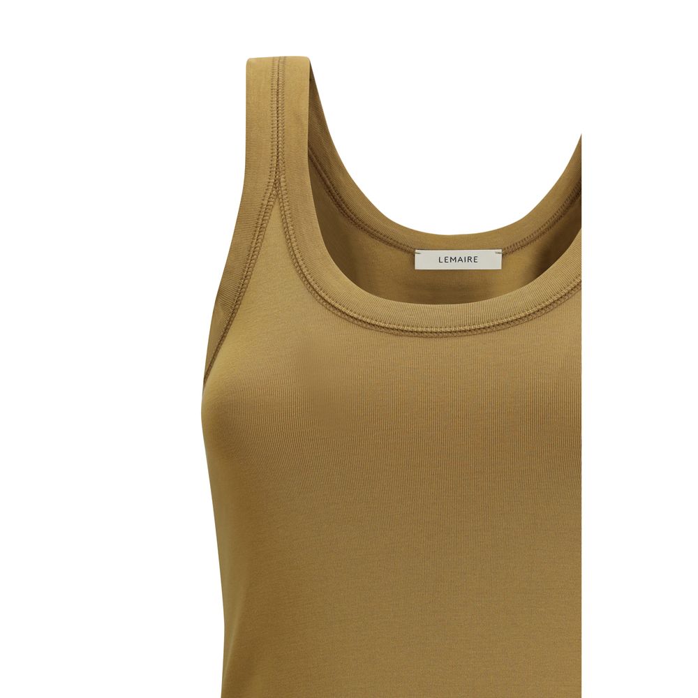 Brown Cotton Tank Tops