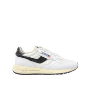 White Leather Low Top Sneakers