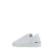 White Calf Leather Bos Taurus Low Top Sneakers