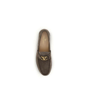 Brown Calf Leather Bos Taurus Slip-On Loafers