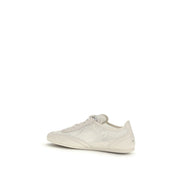 Beige Calf Leather Bos Taurus Athletic Sneakers