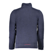 Blu Polyester Men Sweatshirt