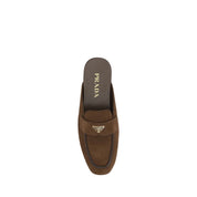 Brown Calf Leather Bos Taurus Mules