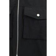 Black Polyester Shell Jacket