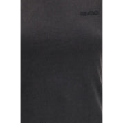Black Cotton Sleeveles T-Shirt
