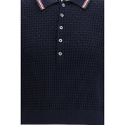 Blue Cotton Polo Shirt