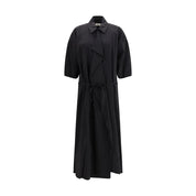 Black Silk Casual Dress