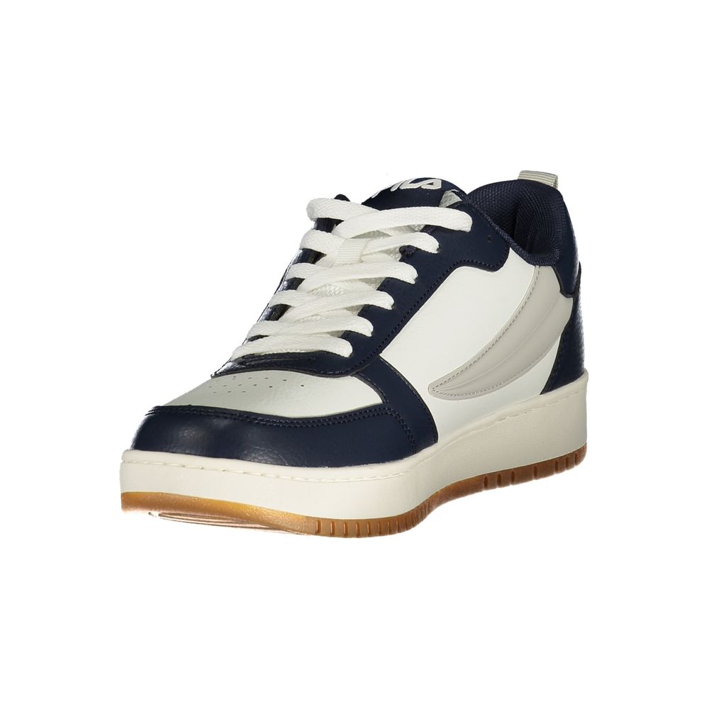 Blue Polyurethane Men Sneaker