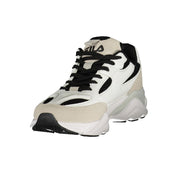 White Polyurethane Men Sneaker