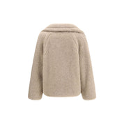 Beige Alpaca Vicugna Pacos Coat