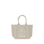 Beige Cotton Shoulder Bag