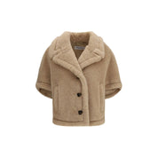 Beige Alpaca Vicugna Pacos Coat