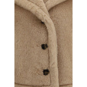 Beige Alpaca Vicugna Pacos Coat