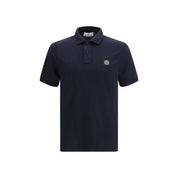 Blue Cotton Polo Shirt