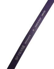 Maroon Leather Silver Metal Buckle Waist Women Belt