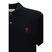 Black Cotton Polo Shirt