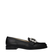 Black Leather Slip-On Loafers