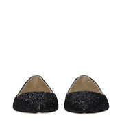 Black Plastic Ballet Flats