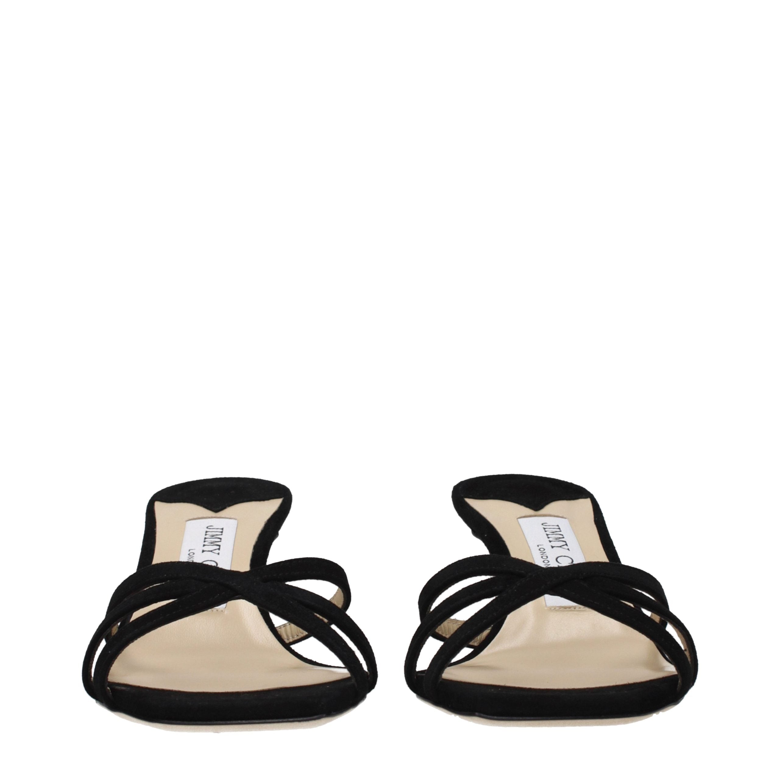 Black Leather Platform Sandals