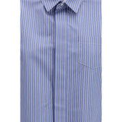 Blue Cotton Shortsleeve Shirt