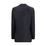 Gray Fleece Wool Blazer