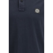 Blue Cotton Polo Shirt