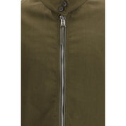 Bicolor Fleece Wool Biker Jacket