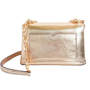 Gold Leather Shoulder Bag