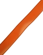 Orange PVC Waist Women Cintura Square Buckle Belt