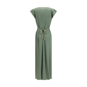 Bicolor Viscose Casual Dress