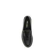 Black Calf Leather Bos Taurus Slip-On Loafers