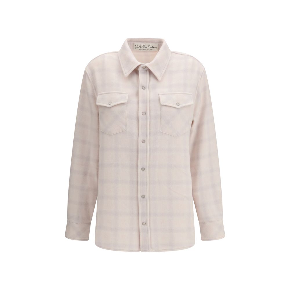 White Cashmere Pattern Shirt