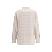 White Cashmere Pattern Shirt