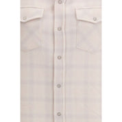 White Cashmere Pattern Shirt