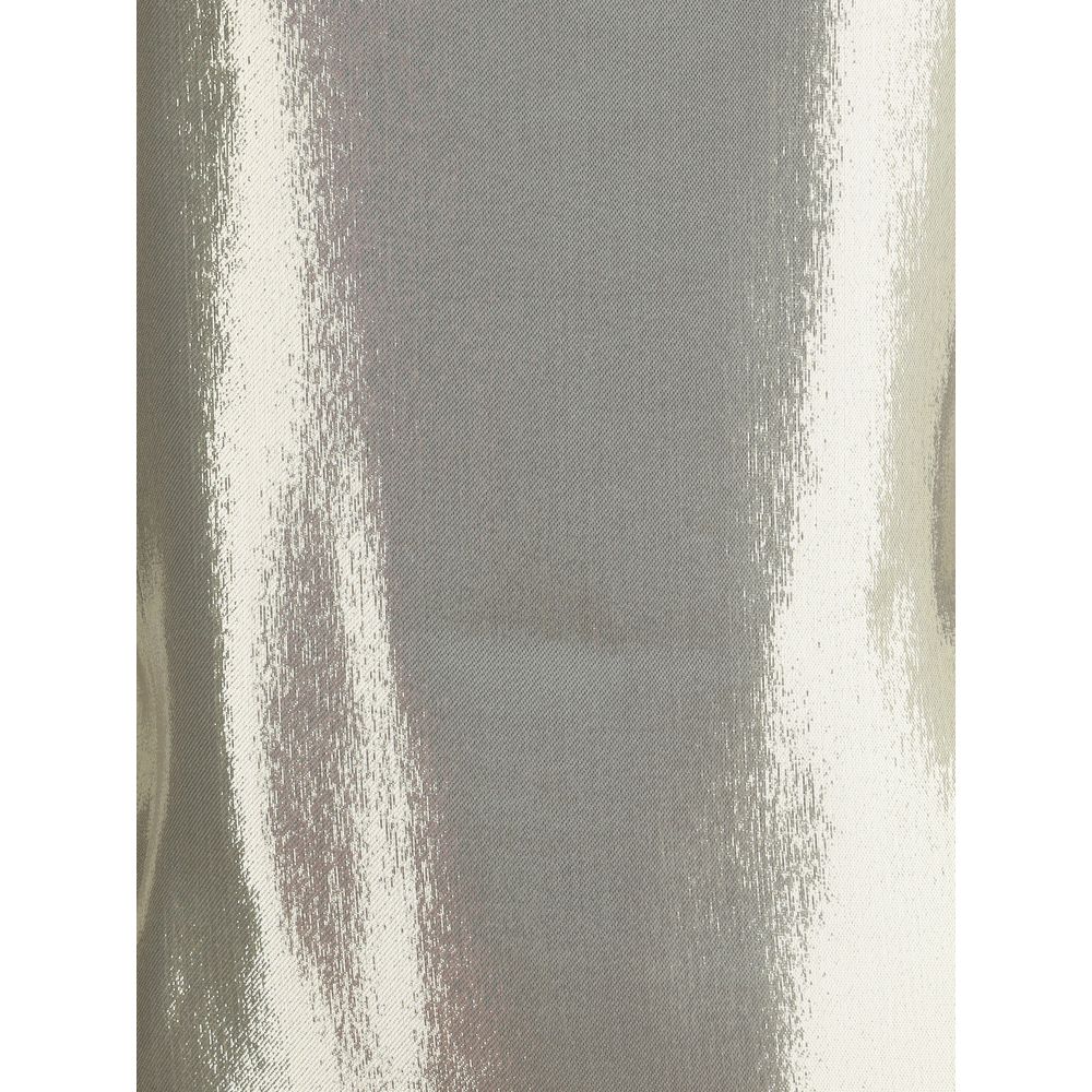 Gold Silk Sleeveles T-Shirt