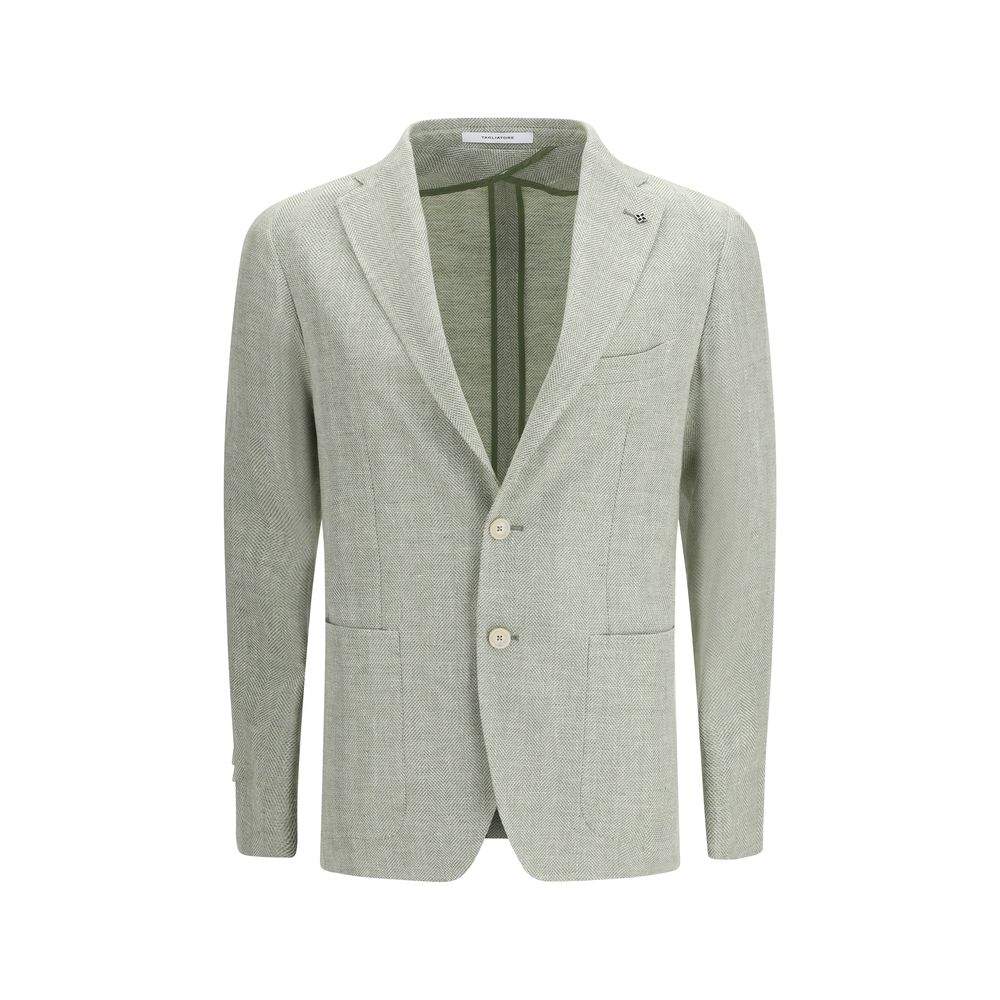 Bicolor Linen Blazer